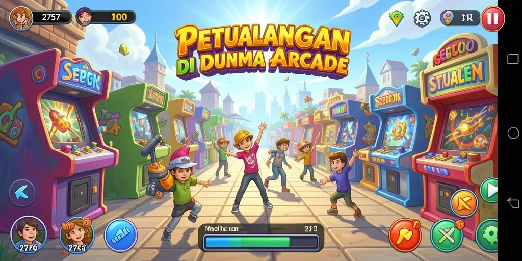 Tampilan gameplay menarik dari game Arcade 2757.
