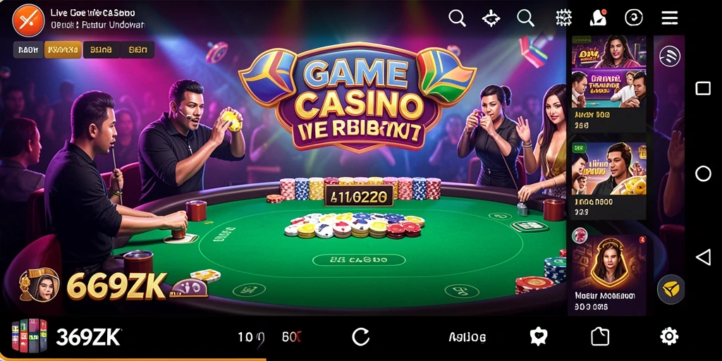 Screenshot gameplay Live Casino 369ZK yang menarik dan interaktif.