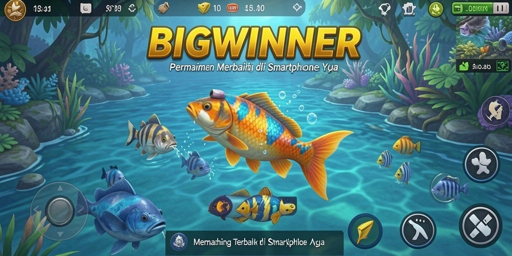 Tangkapan ikan besar dalam gameplay seru BIGWINNER.