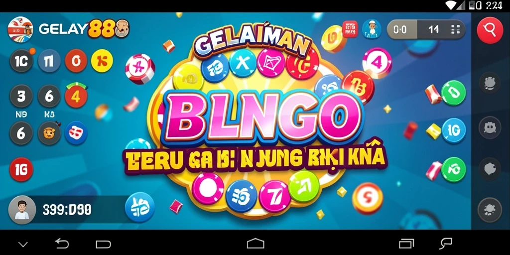 Tampilan gameplay Bingo yang menarik dan interaktif.