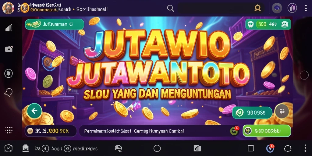 Screenshot gameplay JUTAWANTOTO menampilkan aksi seru di mesin Slot.