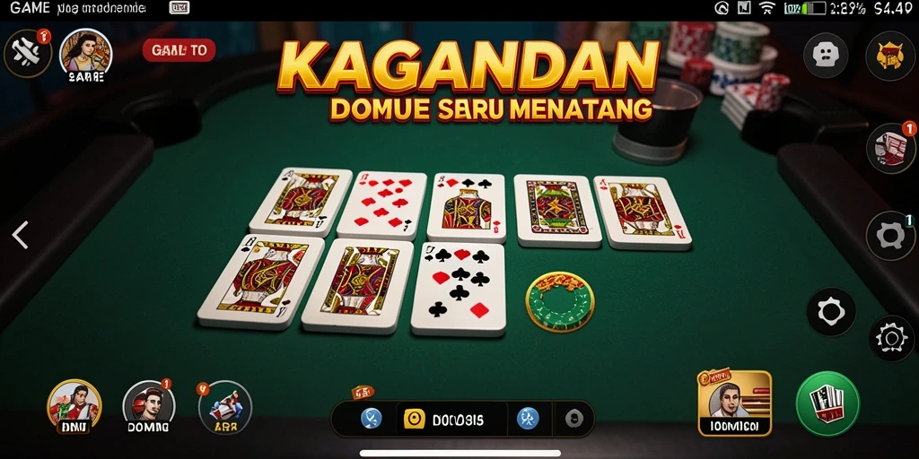 Tampilan grafik menarik dalam gameplay Domino KAGANDAN.