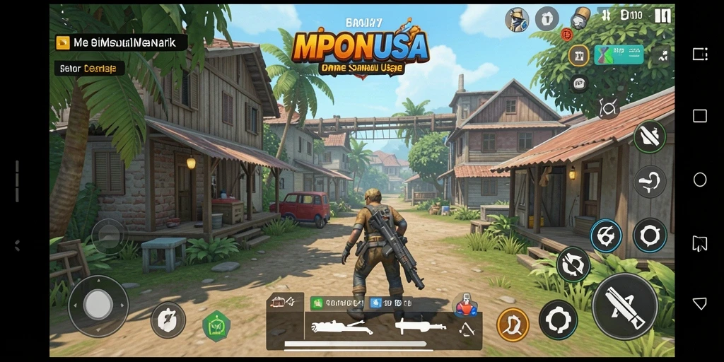 Tampilan gameplay menarik dari MPONUSA dengan grafis yang memukau.