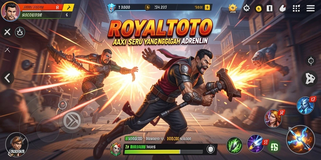 Tangkapan layar menampilkan aksi mendebarkan dalam game ROYALTOTO.